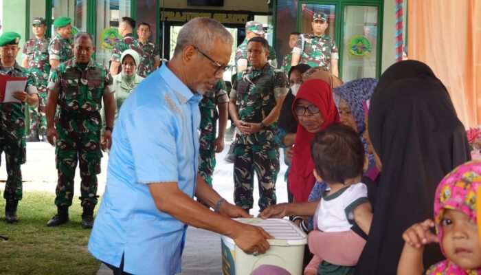 200 Anak di Pohuwato Dapat Bansos dari Pani Gold Project dan Kodam Xlll Merdeka
