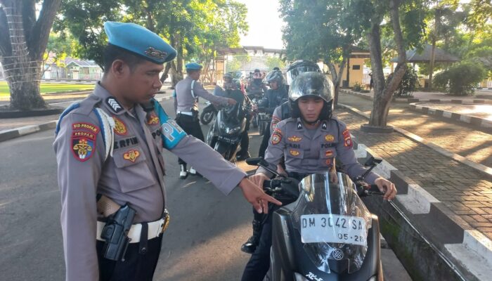 Propam Polda Gorontalo Jaring 35 Kendaraan Personel Langgar Aturan