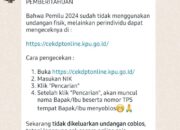 Undangan Pencoblosan dalam Pemilu Tak ada Lagi? Begini Faktanya