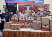 Polsek Kota Utara Gelar Cipta Kondisi, Ratusan Botol Miras Diamankan