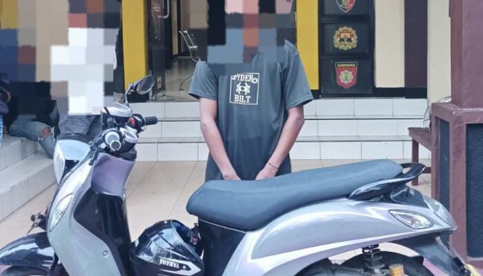 Seorang Remaja di Gorontalo Nekat Curi Motor di Rumah Warga