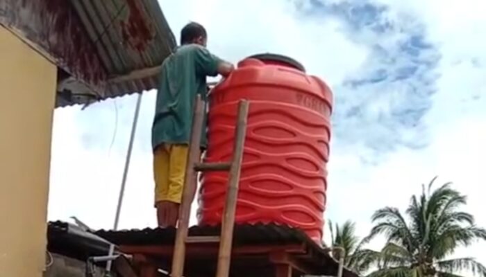 Tak Terpilih, Oknum Caleg di Gorontalo Tarik Bantuan Tandon Air