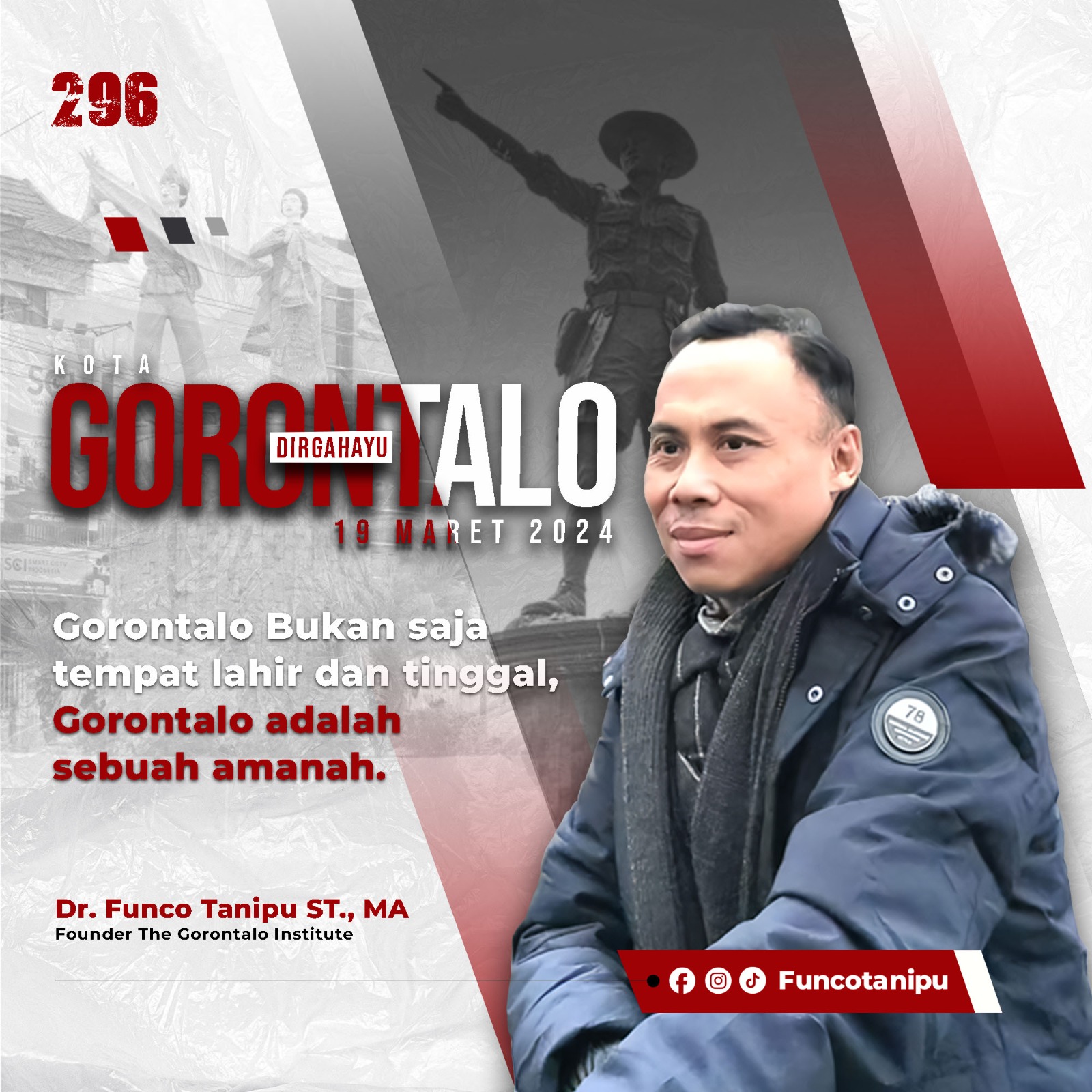 Dr. Funco Tanipu., ST., M.A (Mengajar di Jurusan Sosiologi Fakultas Ilmu Sosial, Universitas Negeri Gorontalo)