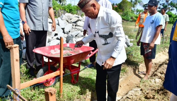 Peletakan Batu Pertama, 50 Rumah Swadaya di Pohuwato Mulai Dikerjakan
