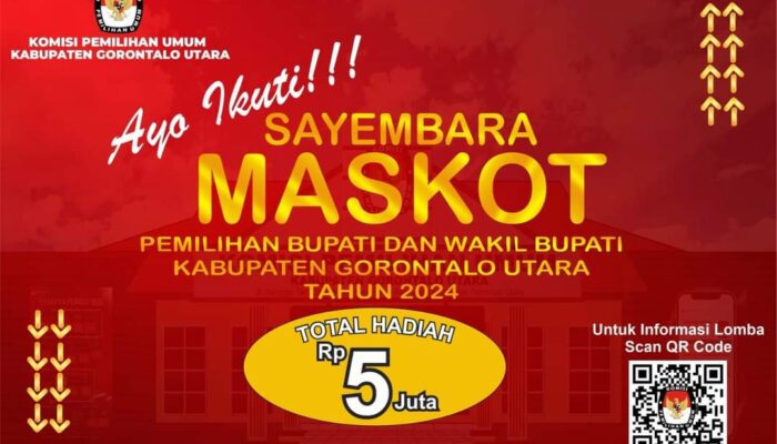 KPU Gorontalo Utara Buka Pendaftaran Lomba Desain Maskot Pilkada 2024