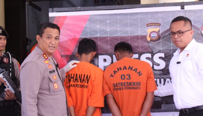 Polres Pohuwato Ungkap Komplotan Pencuri Oli