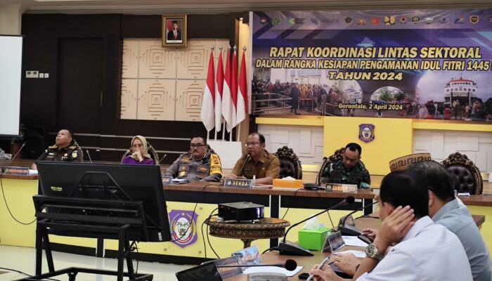 Forkopimda Gorontalo Rapat Koordinasi Lintas Sektoral untuk Pengamanan Idulfitri