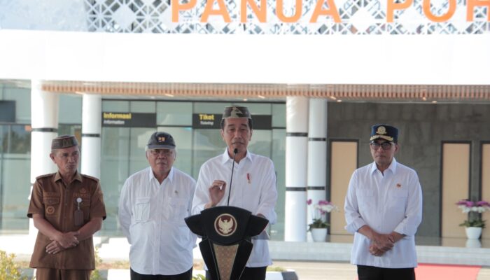 Resmikan Bandara Panua, Jokowi: Bisa Akses Ekonomi ke Pohuwato