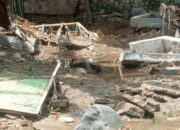 Banjir Bandang Terjang Pekuburan di Limboto, Tulang Manusia Berserakan