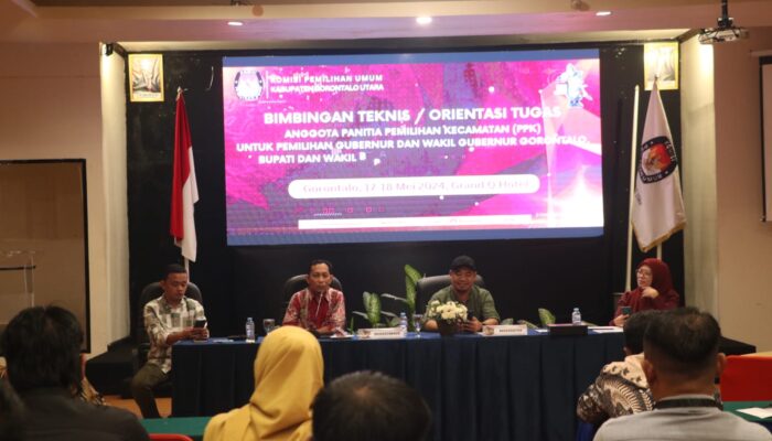 KPU Gorontalo Utara Gelar Bimtek bagi PPK yang Baru Dilantik