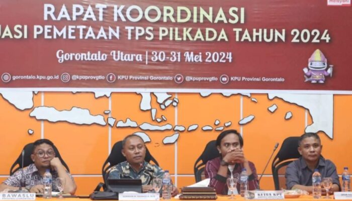 KPU Provinsi Gorontalo Evaluasi Pemetaan TPS Pilkada