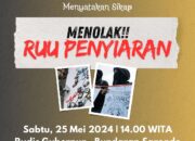 Menentang Pembungkaman Pers! Jurnalis Gorontalo Tolak Pasal Bermasalah RUU Penyiaran