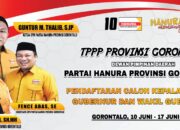 Hanura Buka Pendaftaran Cagub-Cawagub Gorontalo