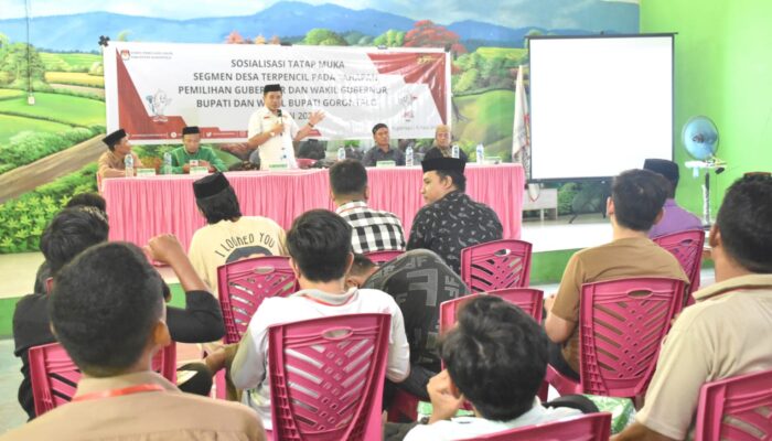 KPU Kabupaten Gorontalo Sosialisasi Tahapan Pilkada ke Pelosok Desa
