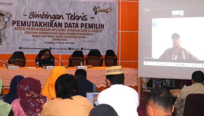 PPK se Kabupaten Gorontalo Utara Ikuti Bimtek Pemutakhiran Data Pemilih