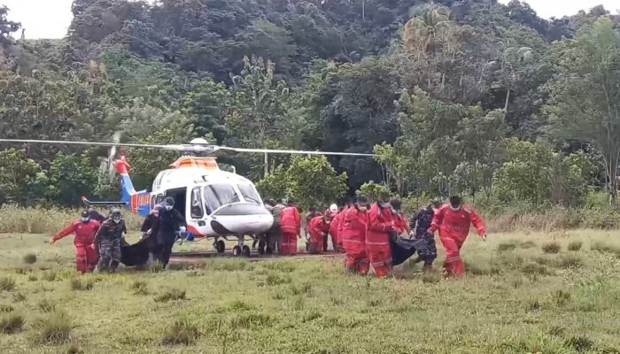 Longsor Tambang Gorontalo, Korban Tewas Dievakuasi Pakai Helikopter
