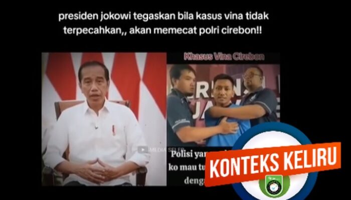 [Keliru] Jokowi akan Pecat Polisi di Cirebon jika Kasus Vina Tak terpecahkan