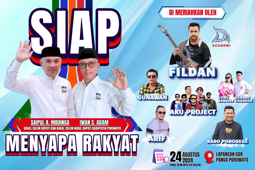 Deklarasi-pasangan-Saipul-Mbuinga-Iwan-Adam-hadirkan-Fildan-D'Academy-dulohupa.id