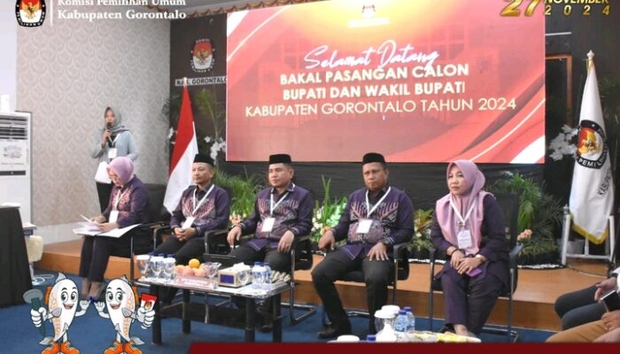 KPU Kabupaten Gorontalo Terima Pendaftaran Dua Kandidat Kepala Daerah