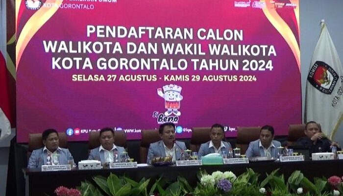Hari Pertama Pendaftaran, KPU Kota Gorontalo Terima 2 Kandidat Pilwako 