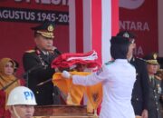 Kapolda Gorontalo Pimpin Upacara Penurunan Bendera di Rudis Gubernur