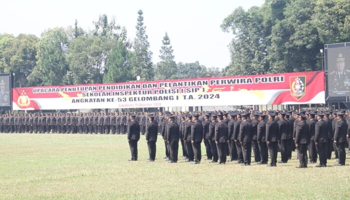 1.999 Perwira Polri Angkatan ke 53 Gelombang 1 Resmi Dilantik