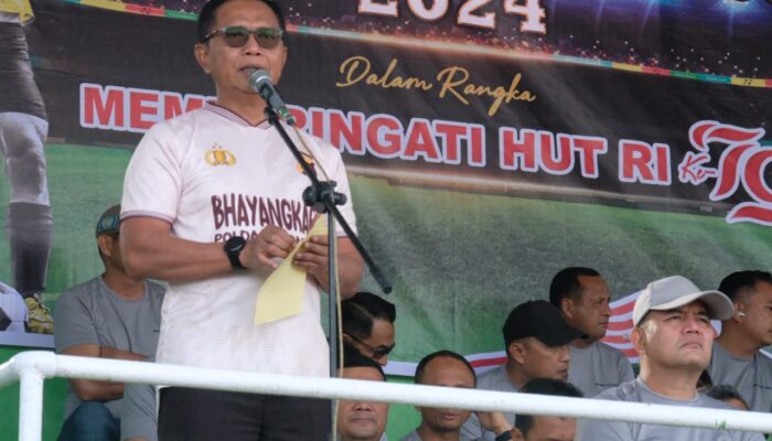Kapolda Gorontalo Harap Turnamen Sepak Bola Cetak Polisi Atlet