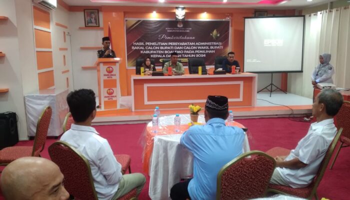 Pilkada Boalemo, 5 Bapaslon Belum Memenuhi Syarat Administrasi