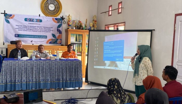 Mahasiswa KKN UNG Gelar Edukasi Tanggap Bencana di Desa Kemiri