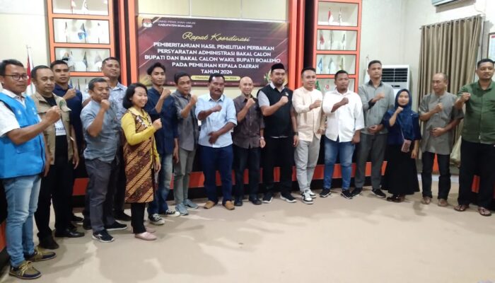 5 Bapaslon Penuhi syarat Admistrasi Perbaikan, KPU Boalemo: 2 ada Catatan