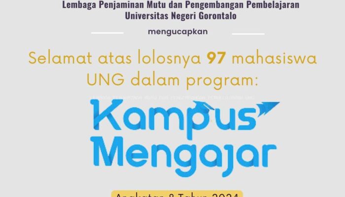 97 Mahasiswa UNG Dinyatakan Lolos Program Kampus Mengajar Angkatan 8