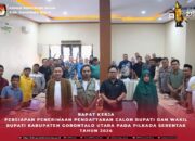 KPU Gorontalo Utara Matangkan Persiapan Pendaftaran Calon Bupati dan Wakil Bupati