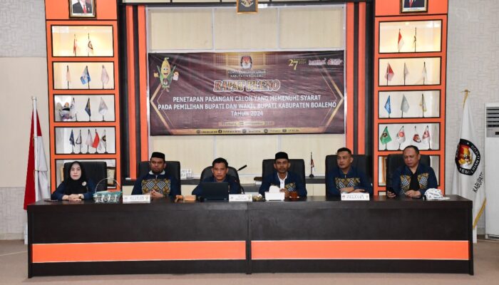 KPU Resmi Tetapkan 5 Paslon di Pilkada Boalemo 2024