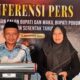 Anggota Komisioner KPU Pohuwato saat Melakukan Konferensi Pers Terkait Penetapan Calon Bupati dan Wakil Bupati di Pilkada Pohuwato Tahun 2024.foto: Hendrik Gani