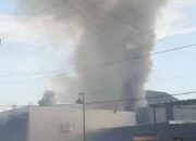 Satu Unit Bangunan Kantor Pemasaran Perumahan di Gorontalo Terbakar
