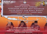 KPU Gorontalo Utara Rapat Pleno Penetapan Calon Bupati dan Wabup