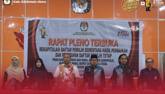KPU Gorontalo Utara Sampaikan Jumlah Daftar Pemilih Sementara