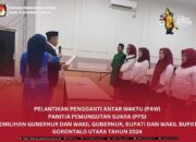 Anggota KPU Gorontalo Utara Lantik PAW PPS di Dua Kecamatan