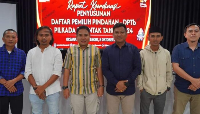 Anggota KPU Gorut Ikuti Rakor Penyusunan Daftar Pemilih Pindahan