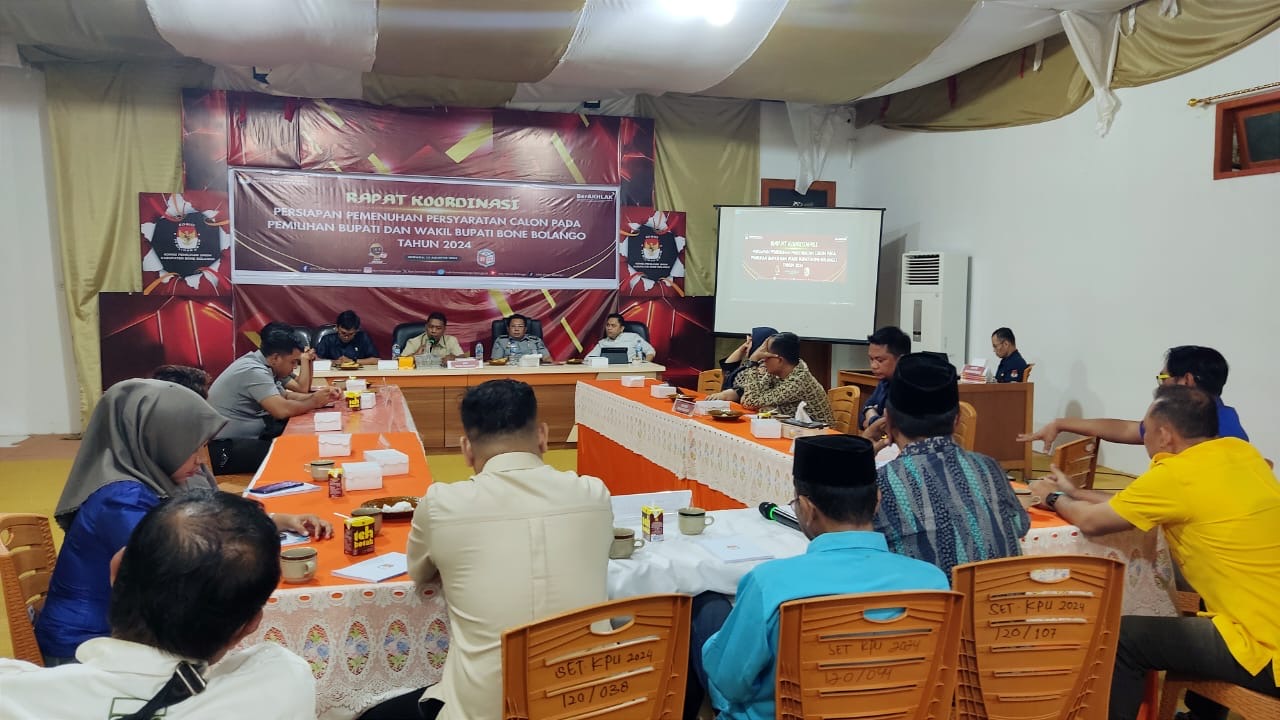 Rakor Persiapan Pemenuhan Persyaratan Calon di Pilkada 2024