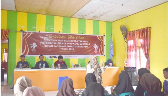 Sosialisasikan Tahapan Pilkada di Wilayah Pesisir, Ini Pesan KPU Kabupaten Gorontalo 