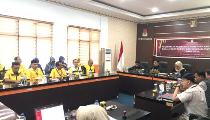 Perbaikan Administrasi Pasangan Calon Hendra-Wasito Diterima KPU Kabupaten Gorontalo