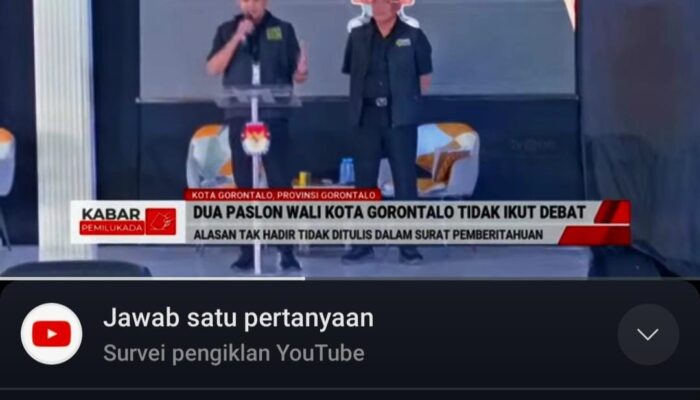 Dua Paslon Pilwako Gorontalo Tak Hadiri Debat jadi Sorotan Media Nasional