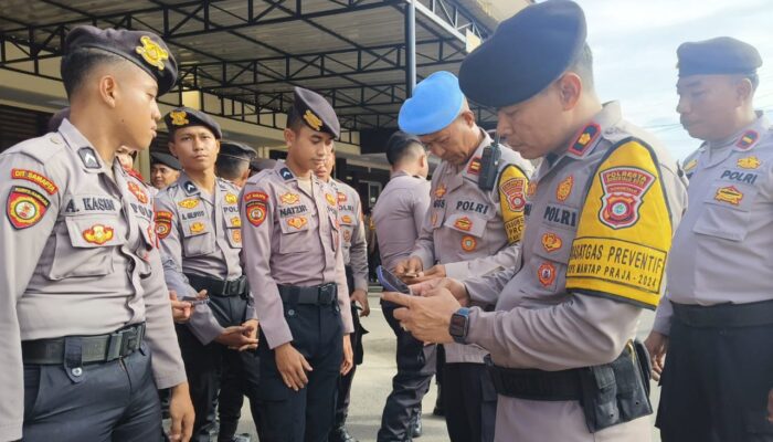 Berantas Judi Online, Propam Cek Ponsel Anggota Polresta Gorontalo Kota