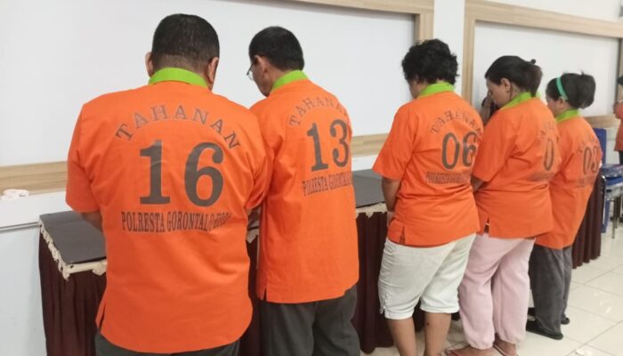 5 Orang jadi Tersangka Judi di Gorontalo, Satu Diantaranya Guru Pondok Pesantren