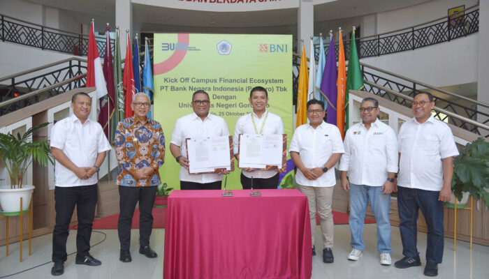UNG dan BNI Kerja Sama Institusi Lewat Kick Off Campus Financial Ecosystem