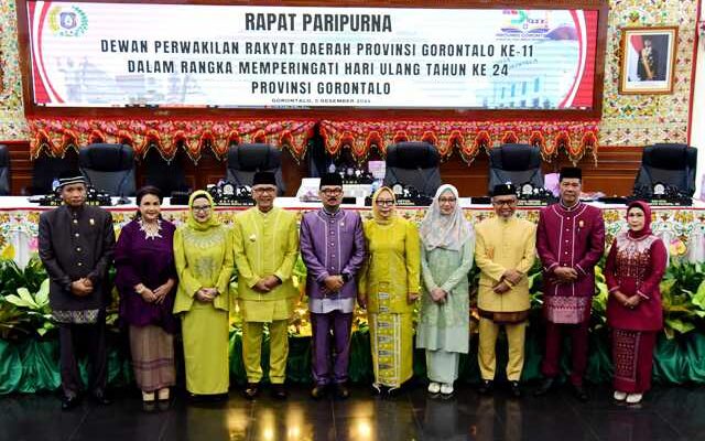 Rudy Salahuddin Hadiri Rapat Paripurna Peringatan HUT ke-24 Provinsi Gorontalo