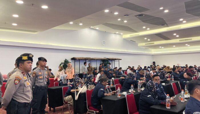 Polda Gorontalo Pastikan Proses Rekapitulasi Suara di Tingkat KPU Berjalan Lancar