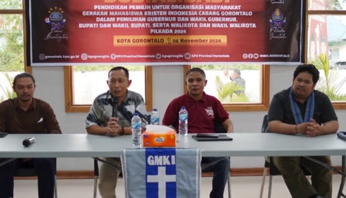 KPU Gorontalo Sosialisasikan Pendidikan Pemilih untuk Organisasi GMKI