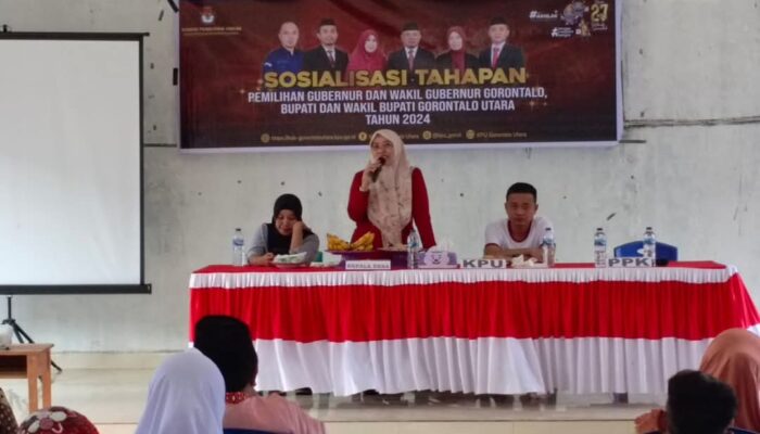 KPU Gorontalo Utara Sosialisasikan Tata Cara Memilih di TPS